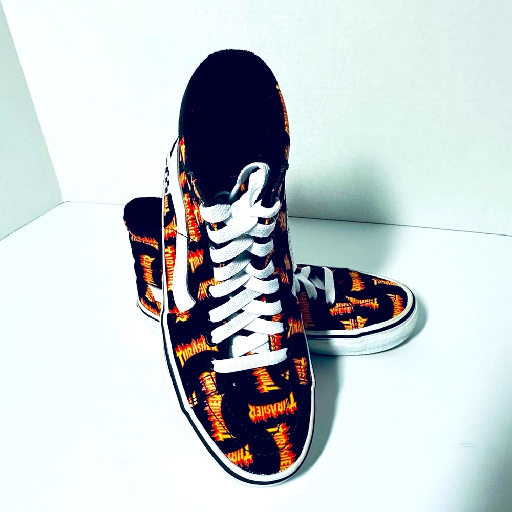 Vans SK8 Off the Wall Skateboard Thrasher High-Tops Size Men’s 5.5 Women’s 7